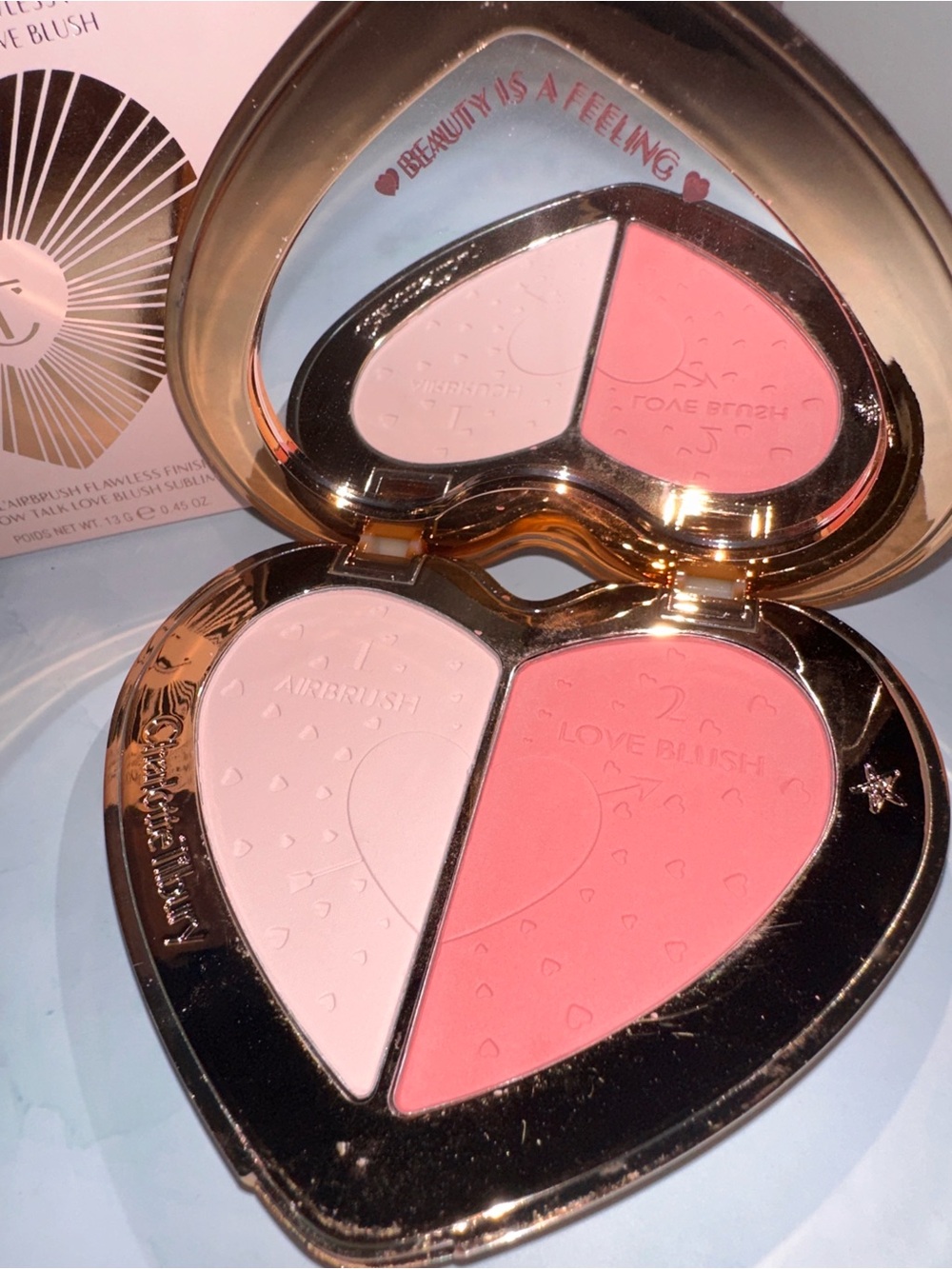 Charlotte Tilbury Heart-Shaped Face Palette — Light Pink & Rose Pink - Picture 2 of 3